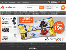 Tablet Screenshot of nutrisport.cz