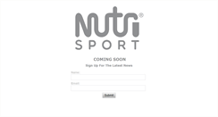 Desktop Screenshot of nutrisport.co.uk