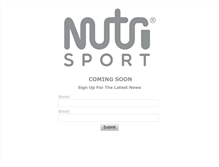 Tablet Screenshot of nutrisport.co.uk